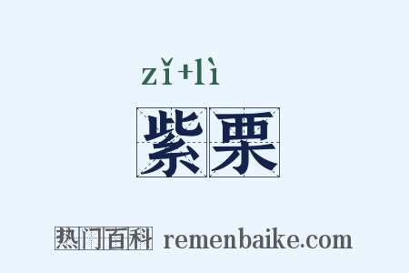 紫栗是什么意思的图片